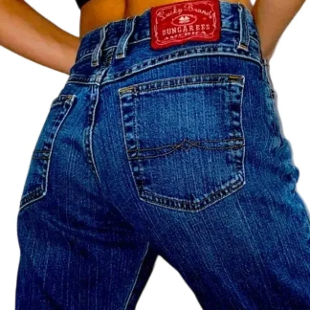 Lucky Brand Josie Classic Fit Medium Blue Wash Red Tag Boot Jeans Size 6/28